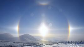 Sun Dogs at the Dempster Highway