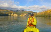 amazing fall colours on the Yukon River